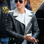 Justin Bieber Black & White Biker Jacket