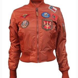 Top Gun MA-1 Rust Women's Bomber Jacket