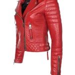 Women's Boda Style Quilted Red Jacket