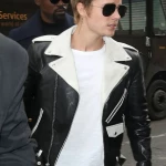 Justin Bieber Black & White Biker Jacket