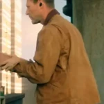 Aaron Eckhart The Bricklayer Brown Cotton Jacket