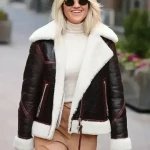 Ashley Roberts Heart FM Show Shearling Jacket