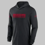 Atlanta Falcons Black Sideline Performance Hoodie