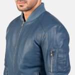 Bomia Ma-1 Leather Bomber Jacket