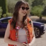 Lily Collins Emily In Paris S03 Orange Vest