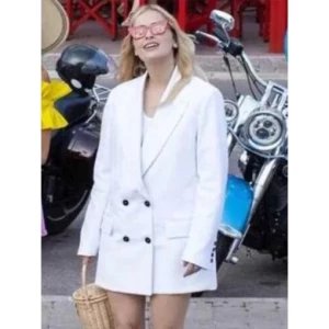 Emily In Paris S02 Camille Razat White Peacoat