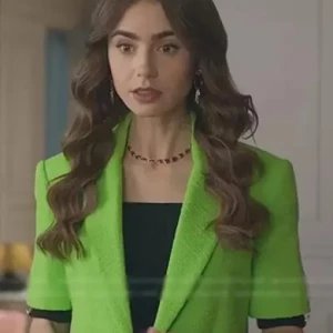 Emily in Paris S02 Lily Collins Green Blazer