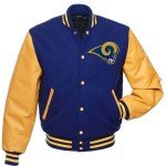 Los Angeles Rams Blue Varsity Jacket