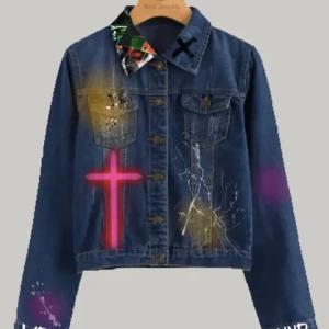 Star boy Printed Denim Jacket