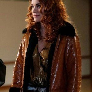 Anael Supernatural S15 Brown Shearling Coat