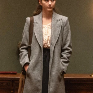 Chloe East Heretic 2024 Grey Coat