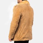 Furlong Brown Suede Leather Coat