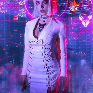 Cyberpunk 2077 Night City Neon Coat