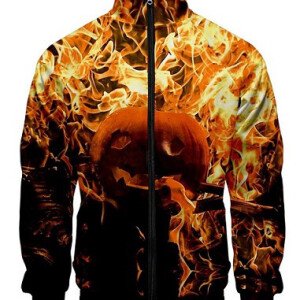 Fire Pumpkin Halloween Jacket