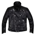 Mens Black Biker Leather Jackets