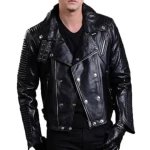 Mens Black Biker Leather Jackets