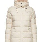 Mens Cream Winter Puffer Jacket