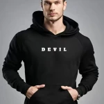 Men Full Sleeve Printed Hooded Sweatshirt