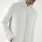 Men White Insulator Puffer Jacket