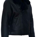 Men’s Aviator Leather Shearling Jacket