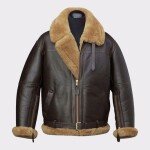 Mens B3 Flying Cockpit Aviator Shearling Jacket