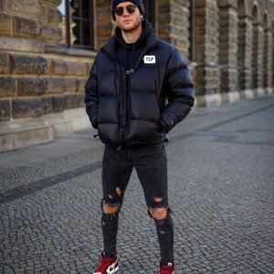 Men's Black Puffer Jacket