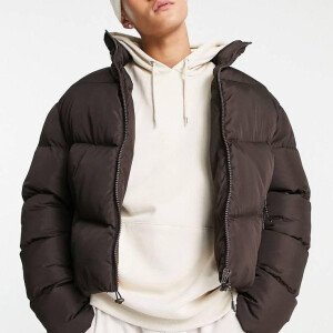 Men's Brown Puffer Jacket