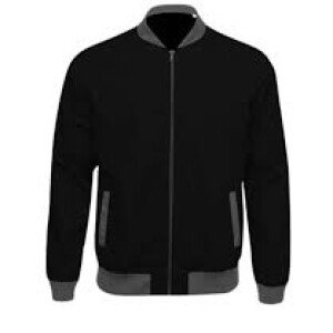 Men’s Grey And Black Bomber Jacket