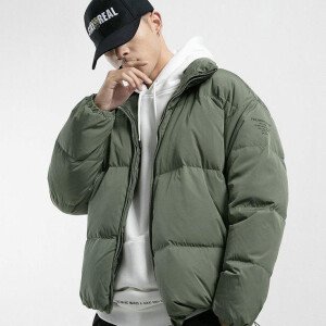 Men's Light Green Puffer Jacket