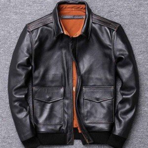 Men's Premium Black Leather Jacket