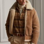 Men's Premium Camel Brown Fur Leather Jacket