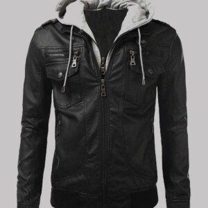 Men's Slim Fit Bomber Hooded Jacket