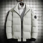 Men's White Puffer Jacket