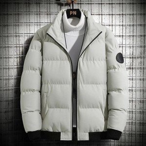 Men's White Puffer Jacket