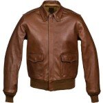 Military A-2 Brown Bomber Leather Jacket