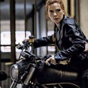 Black Widow 2021 Natasha Romanoff Motorcycle Leather Jacket