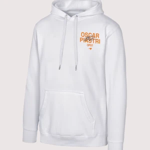 Oscar Piastri 81 White McLaren F1 Team Hoodie