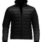 Kian Black Packable Lightweight Puffer Jacket Mens