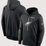 Philadelphia Eagles Black Performance Hoodie