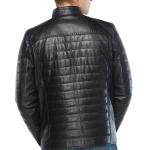 Black Genuine Leather Men’s Coat