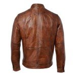 Men’s Brown Biker Leather Jacket