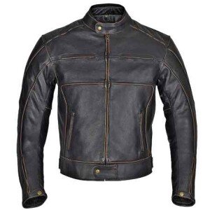 Men’s Motorcycle Armor Leather Jacket