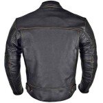Men’s Motorcycle Armor Leather Jacket