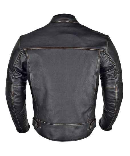 Men’s Motorcycle Armor Leather Jacket