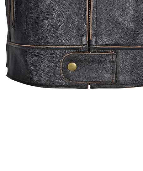 Men’s Motorcycle Armor Leather Jacket