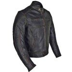 Men’s Motorcycle Armor Leather Jacket
