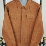 High Quality Custom made Men's Suede Trucker Jacket