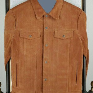 High Quality Custom made Men's Suede Trucker Jacket