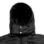 Salvador hooded black puffer jacket mens