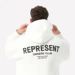 Represent Baskılı Oversized Hoodie